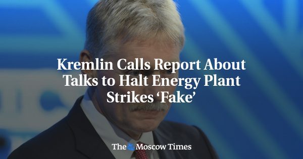 Kremlin Calls Report About Talks to Halt Energy Plant Strikes ‘Fake’