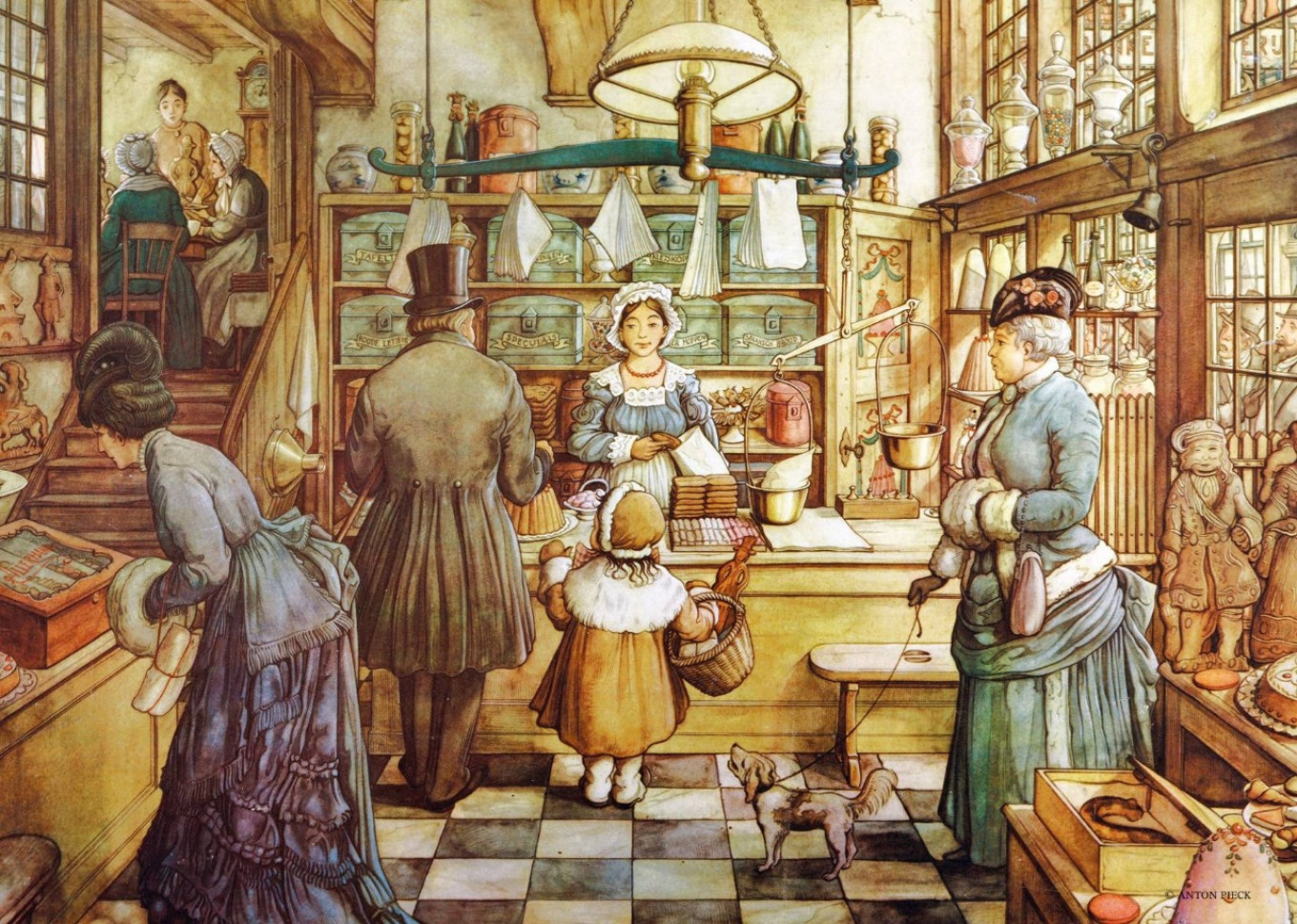  “Bakery” by Anton Pieck, 1895-1986. Wikimedia Commons 