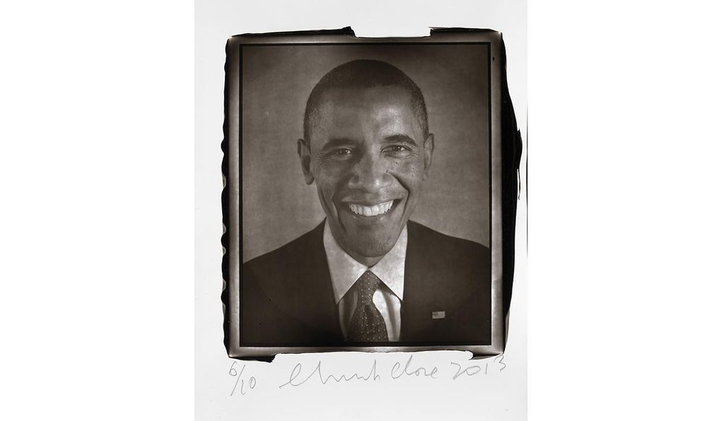 <em>Barack Obama</em> by Chuck Close, 2013