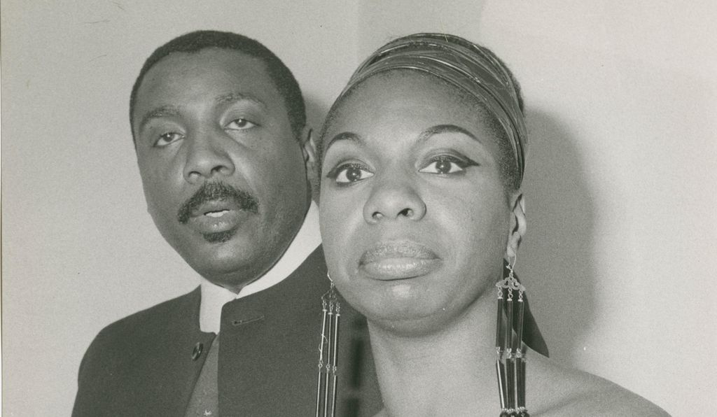 Nina Simone and socially conscious comedian Dick Gregory, 1968.